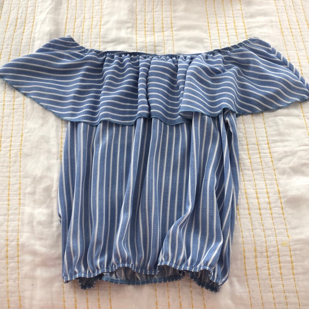 Striped Off-The-Shoulder Top